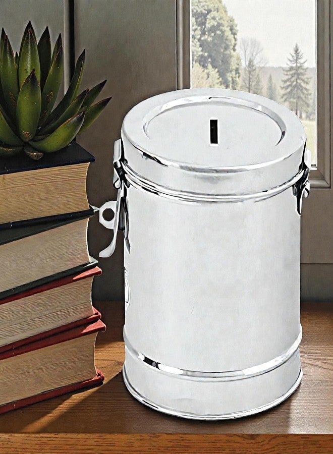 Standify® 800ML Small Money Bank_A Stainless Steel Money Box Heavy Duty Bachat Gulak for Kids & Adults Unbreakable Piggy Bank. - Image 2